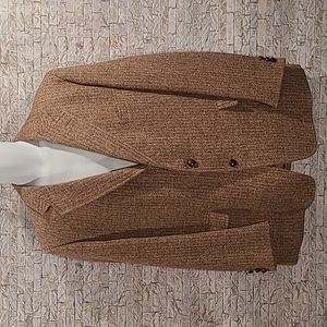 Harris Tweed Scottish Wool Herringbone Blazer Jacket